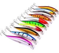 10 Esche Da Pesca Minnow Realistiche per Pesce Di Fondo