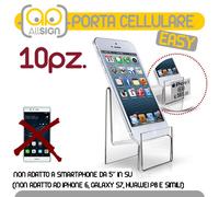 10 ESPOSITORI PORTA CELLULARE PLEXIGLASS SMARTPHONE ESPOSITORE TELEFONO TAVOLO