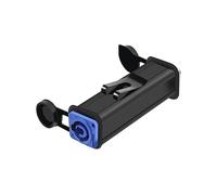 10 estensioni di accoppiamento per dispositivo CA a 3 pin, adattatore di corrente LED CA, connettore per luce da palco, 90 mm, custodia in alluminio o + clip (da blu a bianco-03)