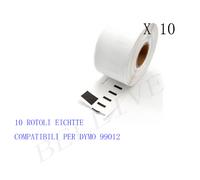 10 Etichette per DYMO 99012 89x36mm LABELWRITER 310 320 330 330 Serie 330 Turbo