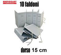 10 Faldoni cartella archivio raccoglitori con lacci legacci per ufficio dorso 15