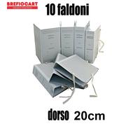 10 Faldoni cartella archivio raccoglitori con lacci legacci per ufficio dorso 20