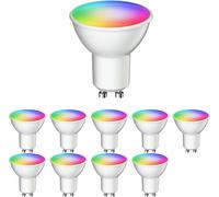 10 Faretti GU10 LED RGB Smart Home 5,5W WiFi Alexa 2900K-6200K ledscom.de