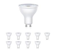 10 faretti LED GU10 da 0,3 W, 34 lm, bianco caldo 2700 K, PAR16 32°, PAR16 230
