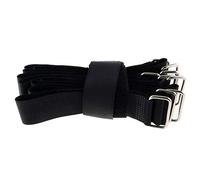 10 fascette in nastro a uncini e felpa incrociati, nere, 400x30 mm, per il fissaggio di cavi