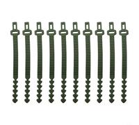 10 fascette per alberi, resistenti, regolabili, in gomma morbida, cinghie di supporto per piante, 24 cm