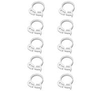 10 fascette stringitubo di presa, fascette per tubi flessibili in plastica a doppia presa rapida, resistenti, regolabili a cricchetto per collegamento, fissaggio, tenuta tubi flessibili (9,1-10,2 mm)
