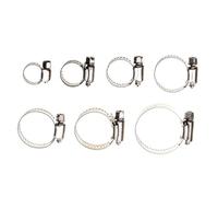 10 fascette stringitubo in acciaio inossidabile regolabili 8-44 mm | Vite senza fine che blocca la forte forza di serraggio for il tubo del carburante dell'acqua(25-38mm)