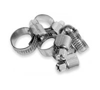 10 fascette stringitubo in acciaio inox W2, 130 - 150 mm, nastro 9 mm