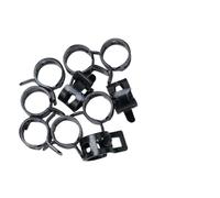 10 fascette stringitubo nere a molla, adatte per tubi aria/carburante/acqua (10 mm)
