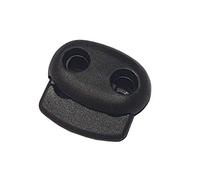 10 fermacoulisse, ideali per coulisse da 3/4/5 mm, chiusura per cordoncini, giacche, elastici, colore: nero (modello 2)