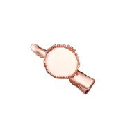 10 fermagli for capelli con base cabochon in ottone da 35 mm, accessori for il fai da te, possono essere decorati con fermagli for capelli.(Rose)