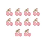 10 fermagli per capelli a tema ciliegia, alla moda, in acrilico, per ragazze e donne