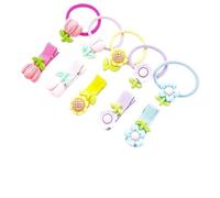 10 fermagli per capelli colorati a forma di fiore da principessa, per ragazze, accessori per capelli colorati per bambini (misto)