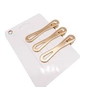 10 fermagli per capelli dorati, in metallo, per ragazze e donne, clip per ombelico d'anatra, clip per capelli per acconciature, trucchi, accessori per capelli, 6,2 cm x 1,3 cm