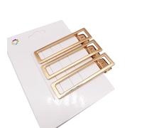 10 fermagli per capelli dorati, in metallo, per ragazze e donne, clip per ombelico d'anatra, clip per capelli per acconciature, trucchi, accessori per capelli, 6 cm x 1,6 cm