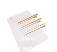 10 fermagli per capelli dorati, in metallo, per ragazze e donne, clip per ombelico d'anatra, clip per capelli per acconciature, trucchi, accessori per capelli, 6 cm x 0,6 cm