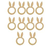 10 fibbie in legno per tovaglioli, ad anello, a forma di fibbia, regalo per gli amici di inaugurazione della casa