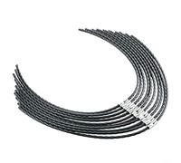 10 fili per decespugliatore per Bosch AFS 23 - 37, filo da taglio 3,5 mm, lunghezza 38 cm, in nylon resistente, per decespugliatore (10 pezzi)