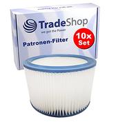 10 filtri a cartuccia, filtro cilindrico, ricambio per Nilfisk Attix 50-2H PC/XC 50-0H PC 30-21 XC 30-2M XC 8 Gallon/AS/E Centix 60