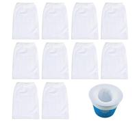 10 filtri Skimmer Piscina,cestino da bacino a pavimento vasca da bagno con coperchio filtrante, anti sabbia filtranti guarnizione per tappeti, fodera Net Skim Clore prefiltro, per acquario piscina