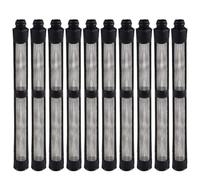 10 filtri spruzzatori airless a 60 rete, ricambio per pompa 287032, schermo in plastica robusta, 11 cm, nero
