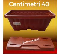 10 Fioriere Balcone con Sottovaso a Incastro Sistema Riserva Acqua Lunghez. 40cm
