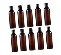 10 flaconi di lozione da Viaggio Portatili con Tappo a Pressione, contenitori per Cosmetici Anti-Perdita per Oli Essenziali, Shampoo, Gel Doccia, flaconi di plastica Ricaricabili per Campeggio e