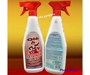 10 Flaconi Olè Spray Essenza Cocco Deterge Spolvera Profuma Igienizzante 750ml