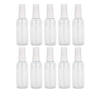 10 flaconi spray trasparenti a pressione, portatili, per la conservazione di liquidi, da viaggio.
