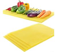 10 fodere per frigorifero per conservare prodotti per aiutare a mantenere frutta e verdura fresche più a lungo, con assorbimento a base di schiuma e design del flusso d'aria (giallo)