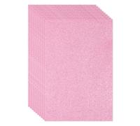 10 Fogli 2mm Carta EVA Glitter Rosa A4 con Adesivo per Foam