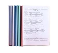 10 Fogli A4 Copertine Per Rilegatura, Cartella Di File Con Barra Scorrevole, Plastica Rapporto Documento Per Report Con Clip