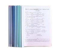 10 Fogli A4 Copertine Per Rilegatura, Plastica A4 Rapporto Copertina, Cartella Di File Con Barra Scorrevole, A4 Copertina Per Report Con Clip, Plastica Documento Copertine Rilegatura Cartella Di File