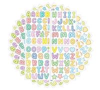 10 fogli adesivi a forma di lettere, impermeabili, adesivi colorati con lettere fai da te, adesivi per scrapbooking per bicchieri d'acqua, biglietti di auguri