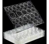 10 fogli adesivi biadesivo per unghie press-on, impermeabili, traspiranti, per unghie artificiali, gelatine, adesivi per unghie (trasparente)