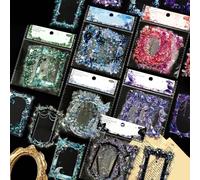 10 Fogli Adesivi Bordo Serie Musei Scrapbooking