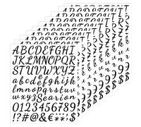 10 fogli adesivi con lettere e numeri in vinile, autoadesivi, lettere scritte a mano, per bambini, arte decorativa, artigianato fai da te