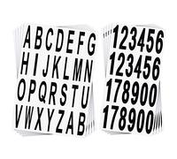 10 Fogli Adesivi Numeri e Lettere per Cassette Postali per Esterno Adesivi in Vinile Nero con Numeri e Alfabeto per Casa Affari Appartamento Indirizzo Finestra Porta Auto (2,6 x 1 Pollice)