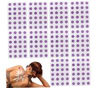 10 Fogli adesivi per il rilevamento UV, adesivi UV PVC da 4, 3x2, 9 pollici per protezione solare, patch di crema solare che cambia colore riutilizzabile.