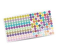 10 fogli di adesivi con numeri consecutivi da 1 a 100 etichette adesive rotonde colorate piccole per una gestione efficiente della casa e dell'ufficio etichette adesive