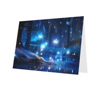 10 fogli di biglietti di auguri con piante magiche, buste bianche, adatte come biglietti di invito per anniversario di matrimonio e feste