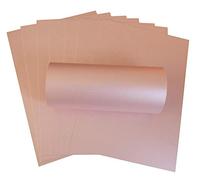 10 fogli di carta A4 decorativi di colore rosa argentato con riflessi perlescenti, double-face, 300 g/mq