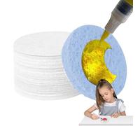 10 fogli di carta bianca per pittura con texture in schiuma, carta bianca per pittura, magia rotonda, pittura manuale fluf-fy, texture Puf-fy per arti e mestieri