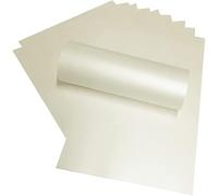 10 fogli di carta decorativa per scrapbooking, 30,5 x 30,5 cm, 290 g/m², avorio pallido