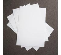 10 fogli di carta termoretrattile, restringente o carta magica stampabile su stampante a inchiostro. formato A4. plastica magica (bianco)