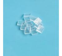 10 fogli di ceramica di allumina trasparente - Chip di substrato AI203 for ricerca scientifica ed esperimenti(20x20x0.6mm single-sided)