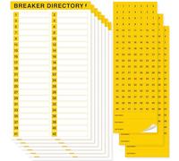 10 Fogli di Etichette per Pannelli di Interruttori, 7 Etichette Catalogo Interruttori & 3 Etichette Numeriche, Etichette Elettriche Autoadesive Impermeabili e Riutilizzabili