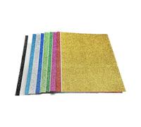 10 Fogli di Gomma Eva Formato A4 Colori Assortiti Glitter Classici O Adesivi 2 mm per Torte E DEOCRAZIONI Schiuma Eva PROGETTI ARTISTICI Artigianali Fai da Te (Glitter Adesivo)