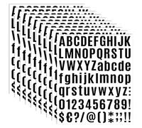 10 fogli di lettere autoadesive, numeri di indirizzo, cassetta postale, adesivi in vinile impermeabile, numero alfabeto, kit adesivi